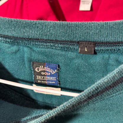 Vintage rare Callaway green sweatshirt golf crewneck large