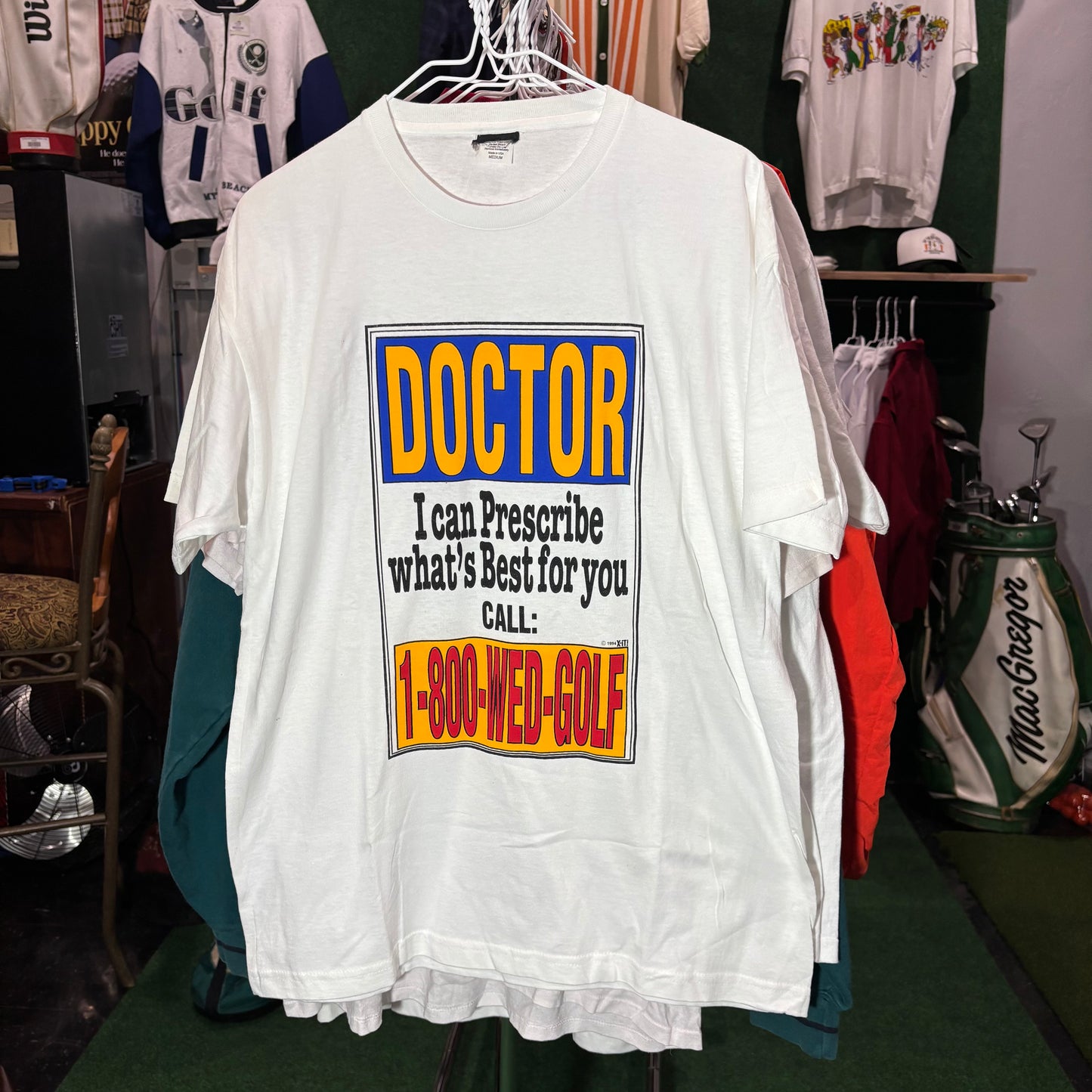 Vintage golf tee doctor  t shirt xl