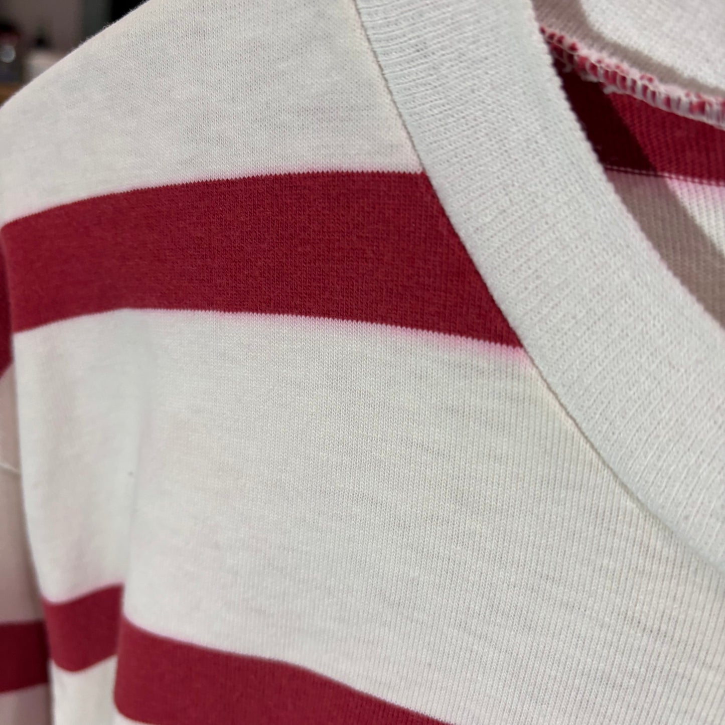 Vintage OU Sooners Oklahoma University striped tee rare medium