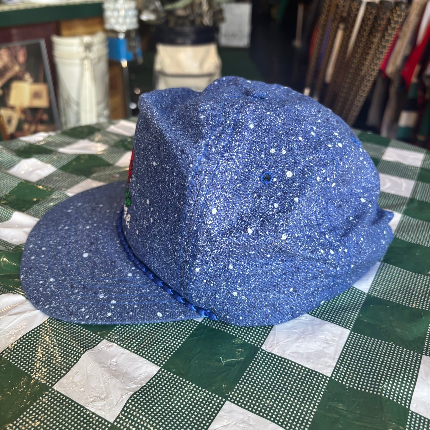 Fort Lee GC blue sparkle hat derby cap