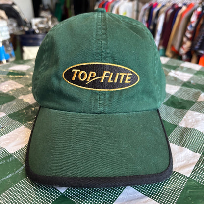 Vintage green Top-Flight strap back hat