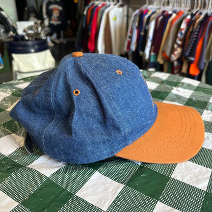 Vintage TPC Las Calinas denim Duckster leather strap back