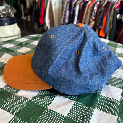 Vintage TPC Las Calinas denim Duckster leather strap back