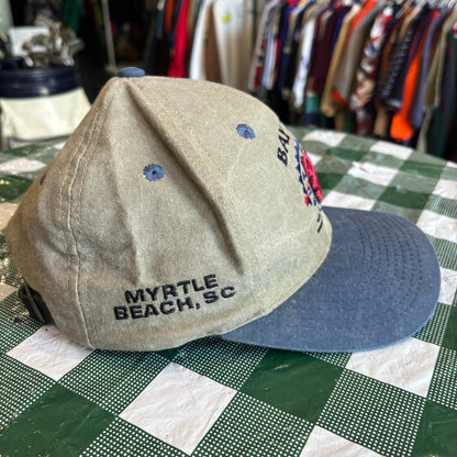 Vintage Bay Tree golf leather strap back hat