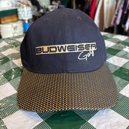 Vintage Budweiser Golf leather strapback