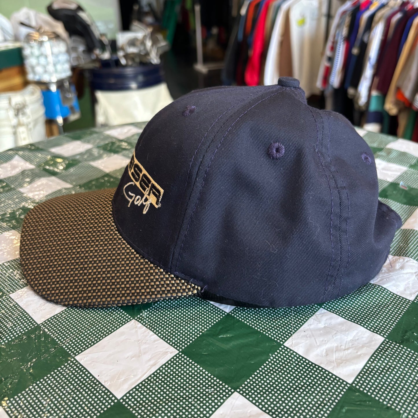 Vintage Budweiser Golf leather strapback