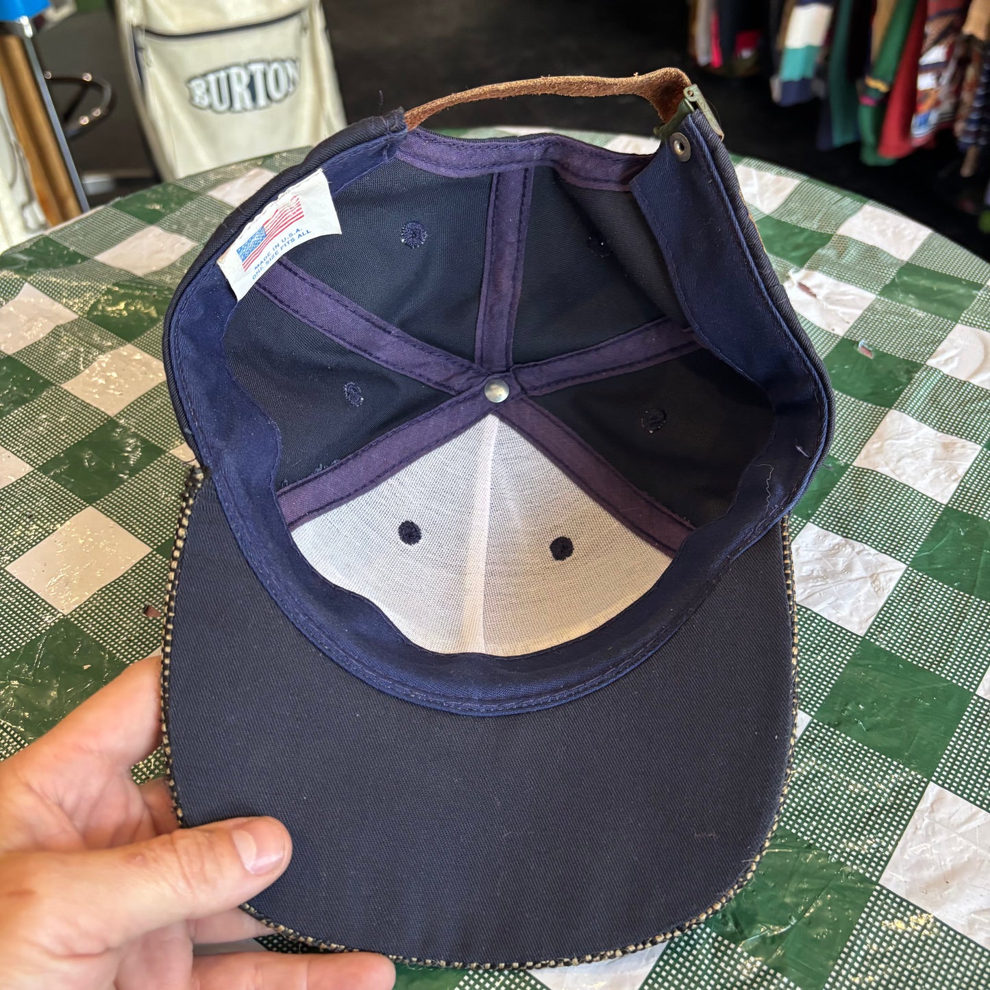 Vintage Budweiser Golf leather strapback