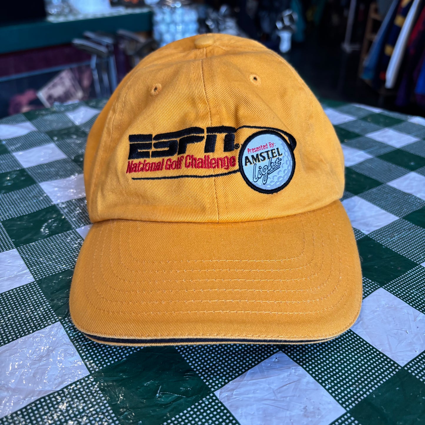 Vintage ESPN Taylor Made Amstel strap back hat