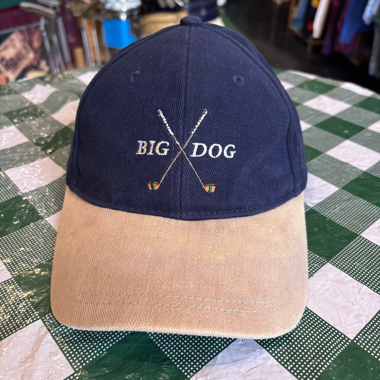 Vintage Big Dog golf hat strap back