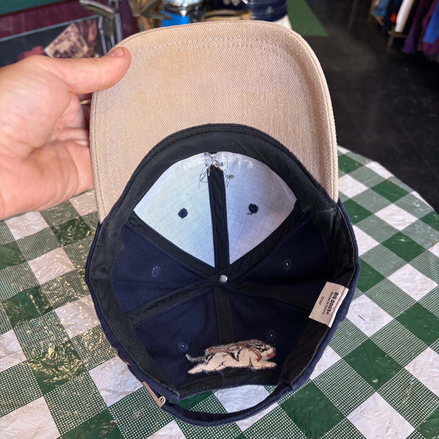 Vintage Big Dog golf hat strap back