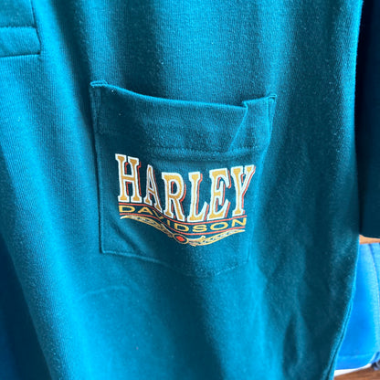 Vintage Harley Davidson golf polo M