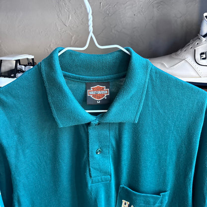 Vintage Harley Davidson golf polo M