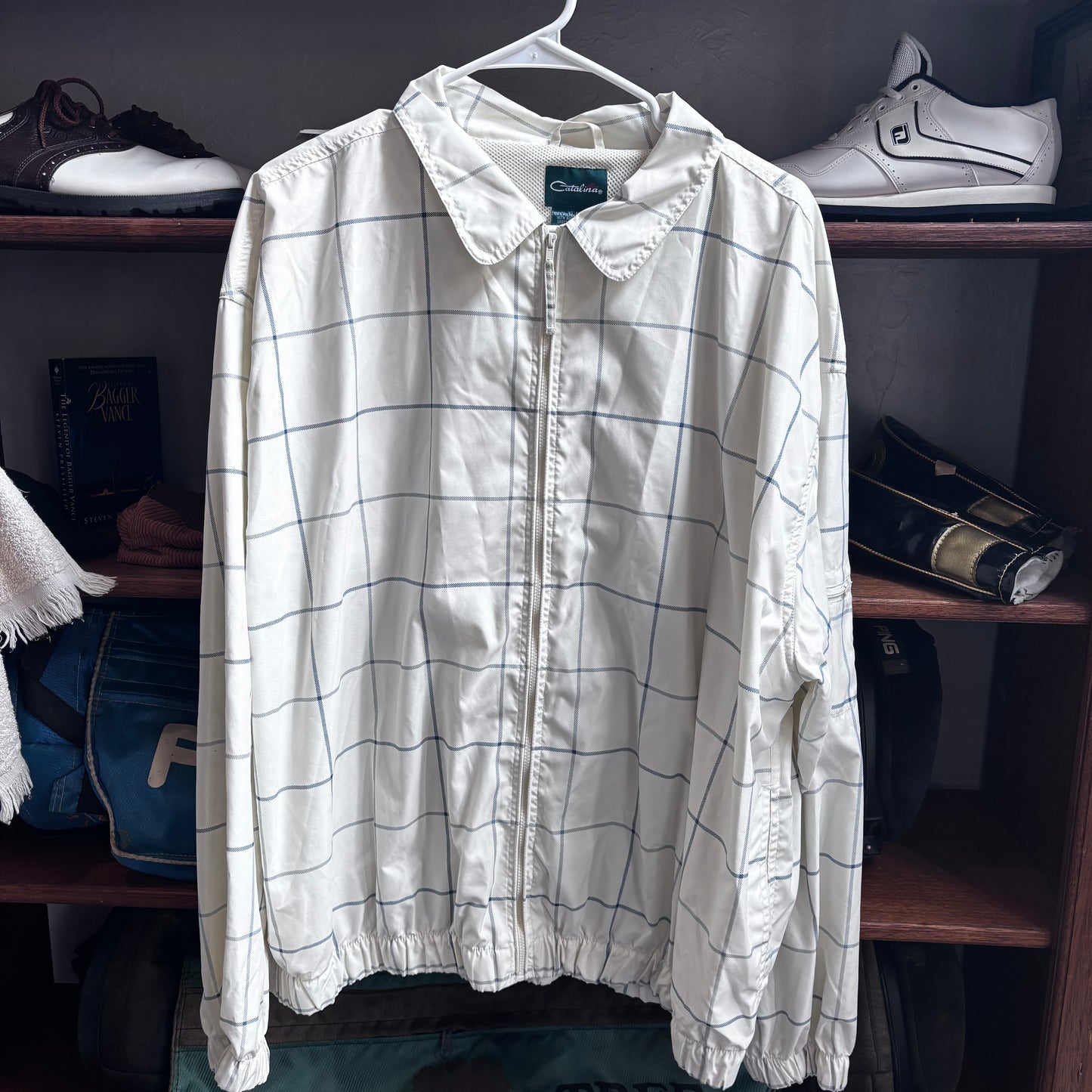 Vintage striped golf jacket