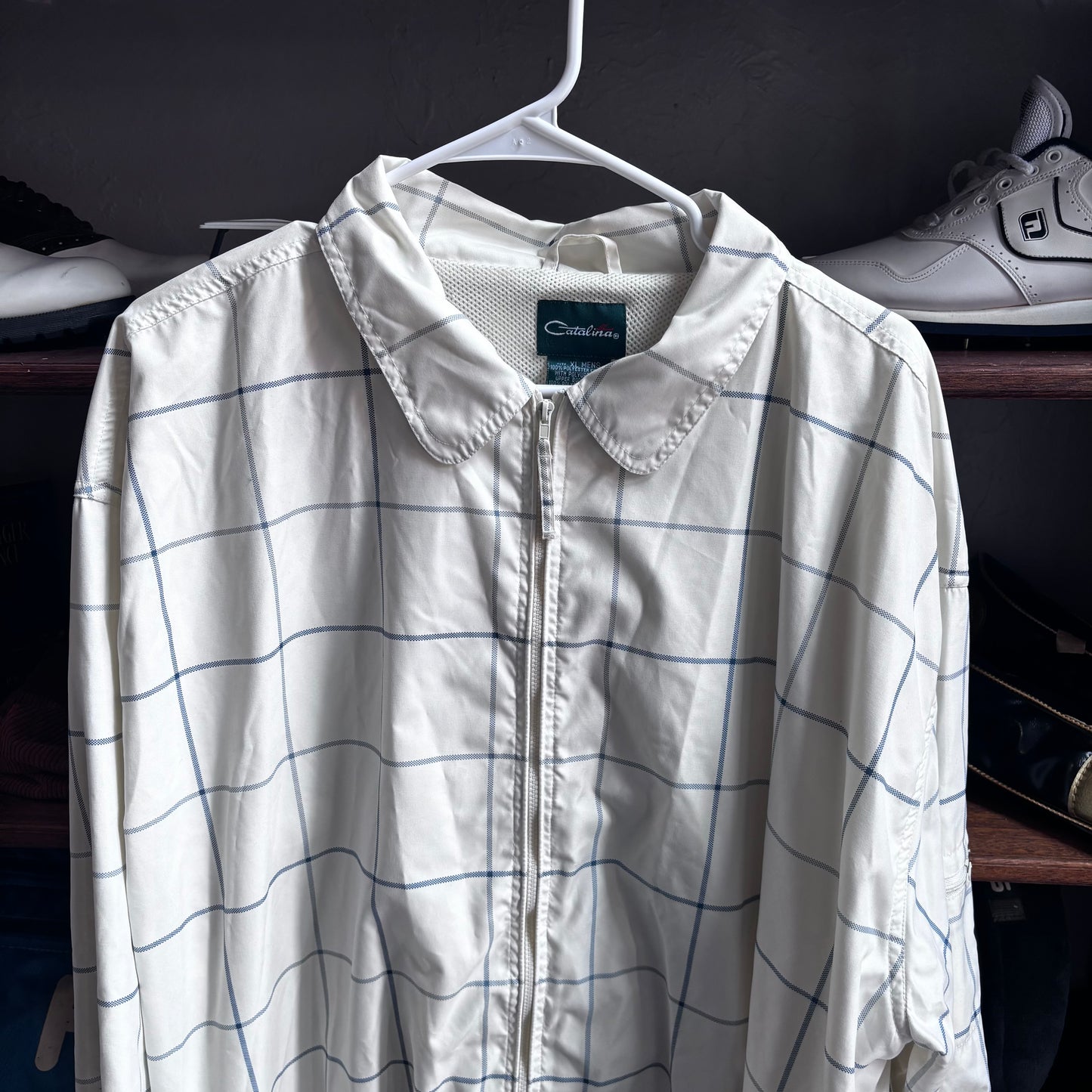 Vintage striped golf jacket