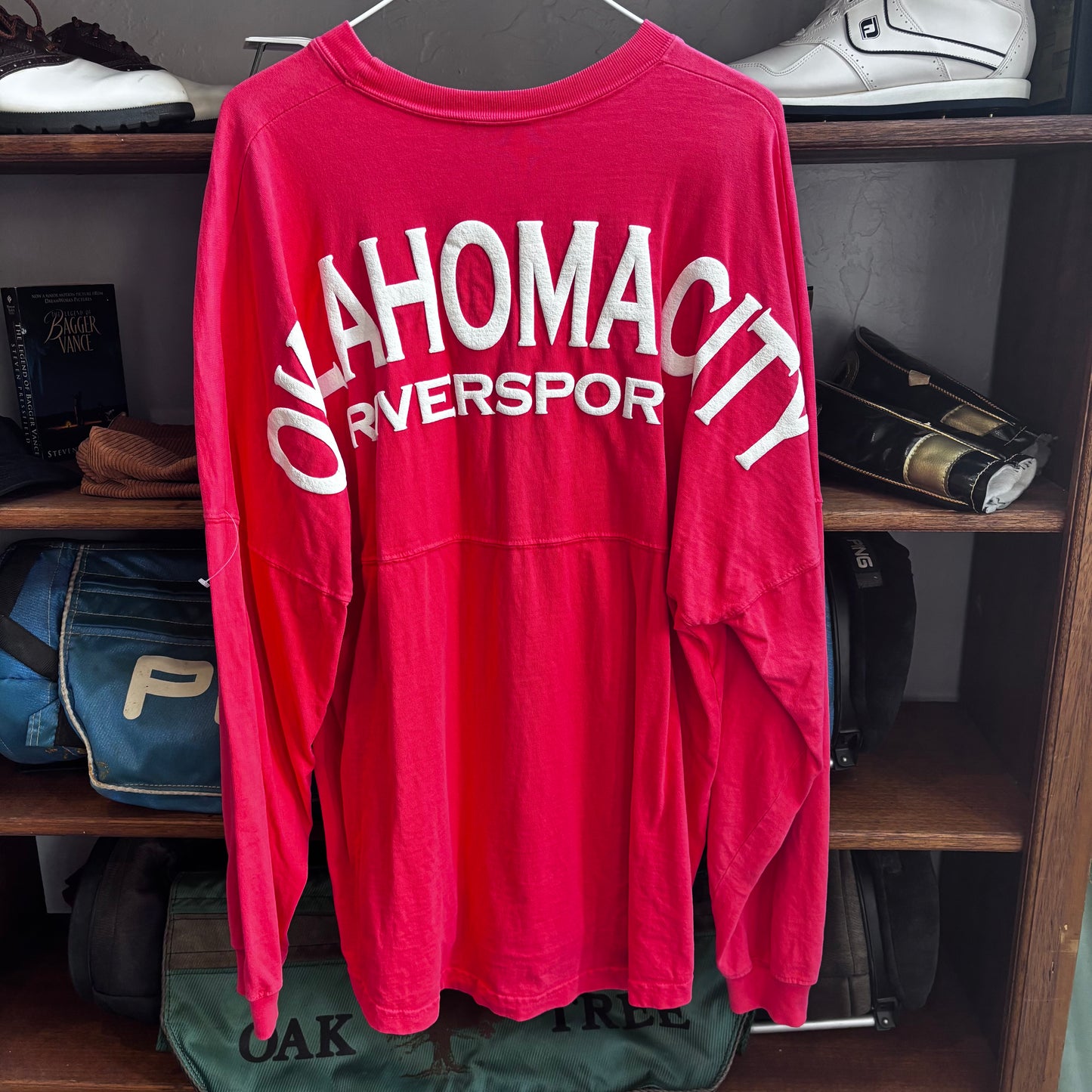 Vintage Oklahoma Riversport puff print shirt