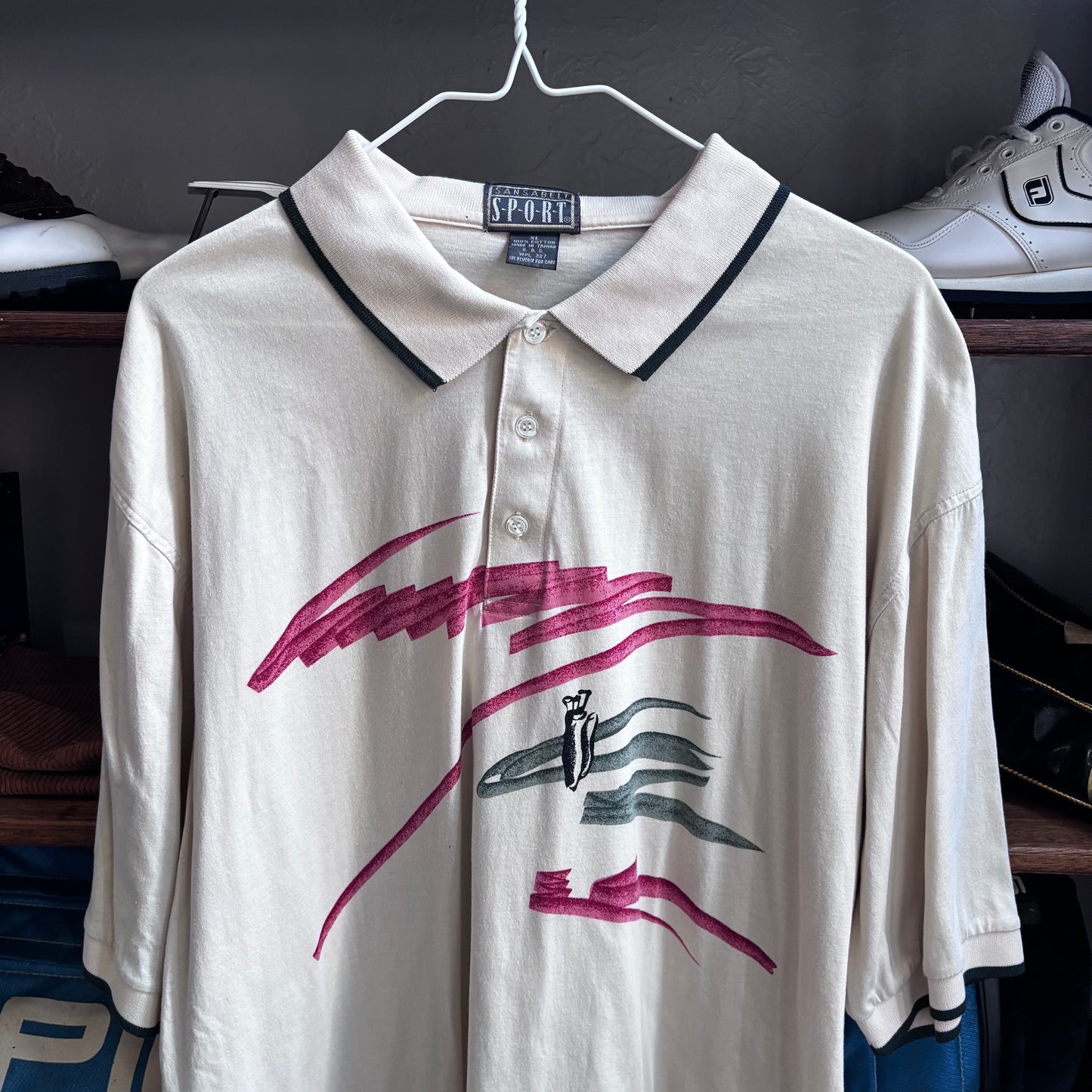 Vintage golf sport polo XL