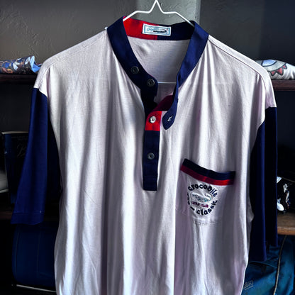 Vintage Crocodile Golf Classic mock button up