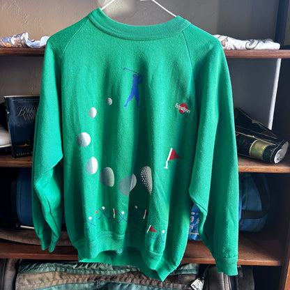 Vintage golf Felpasport green sweatshirt