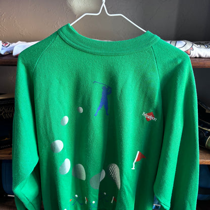 Vintage golf Felpasport green sweatshirt