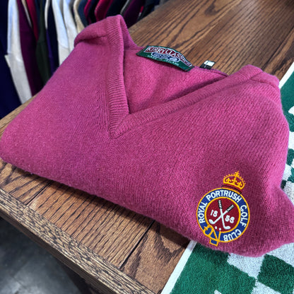 Vintage Royal Portrush sweater v neck golf