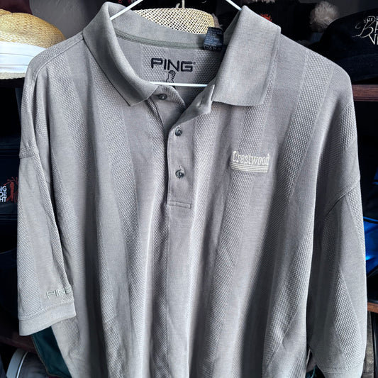 Vintage Ping Crestwood golf knit polo