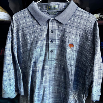 Vintage Plaid Oak Tree Golf Club Polo
