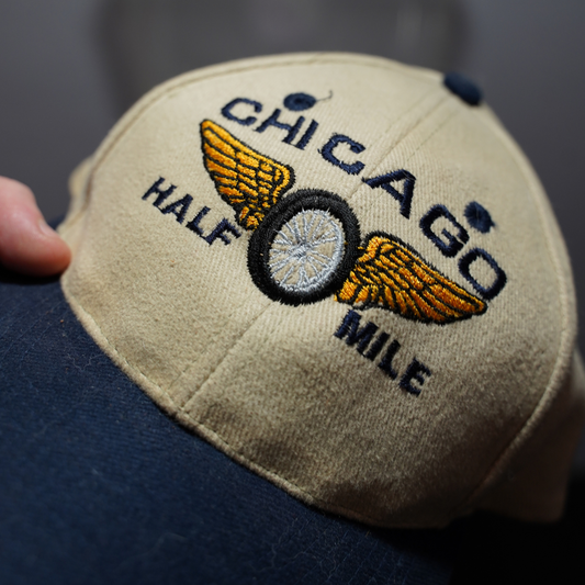 Vintage Chicago Half Mile Embroidered Hat Snapback.