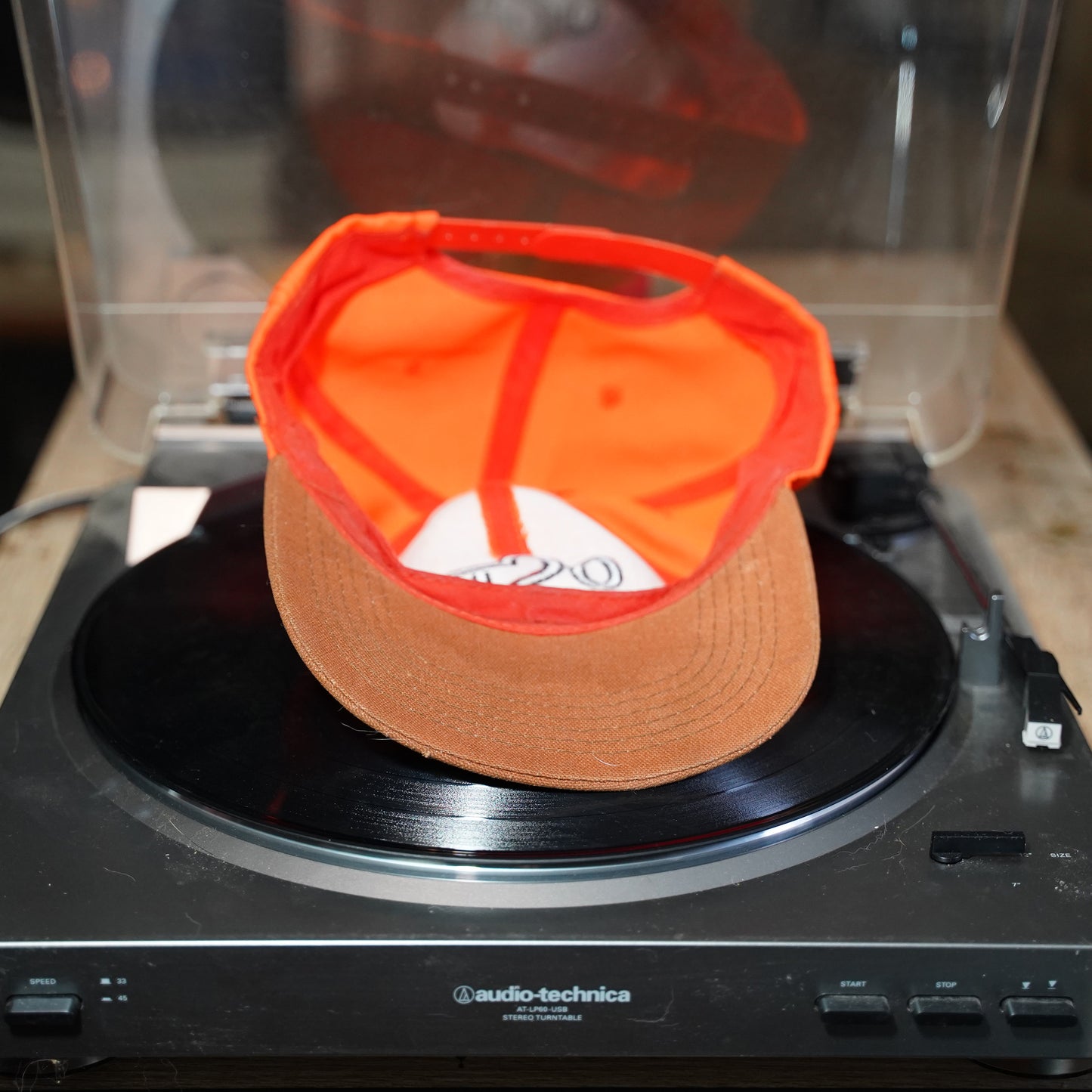 Rare Vintage Orange Oklahoma State University Hat Snapback. OSU