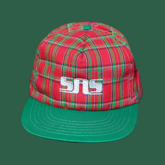 Vintage SAS plaid hat snapback