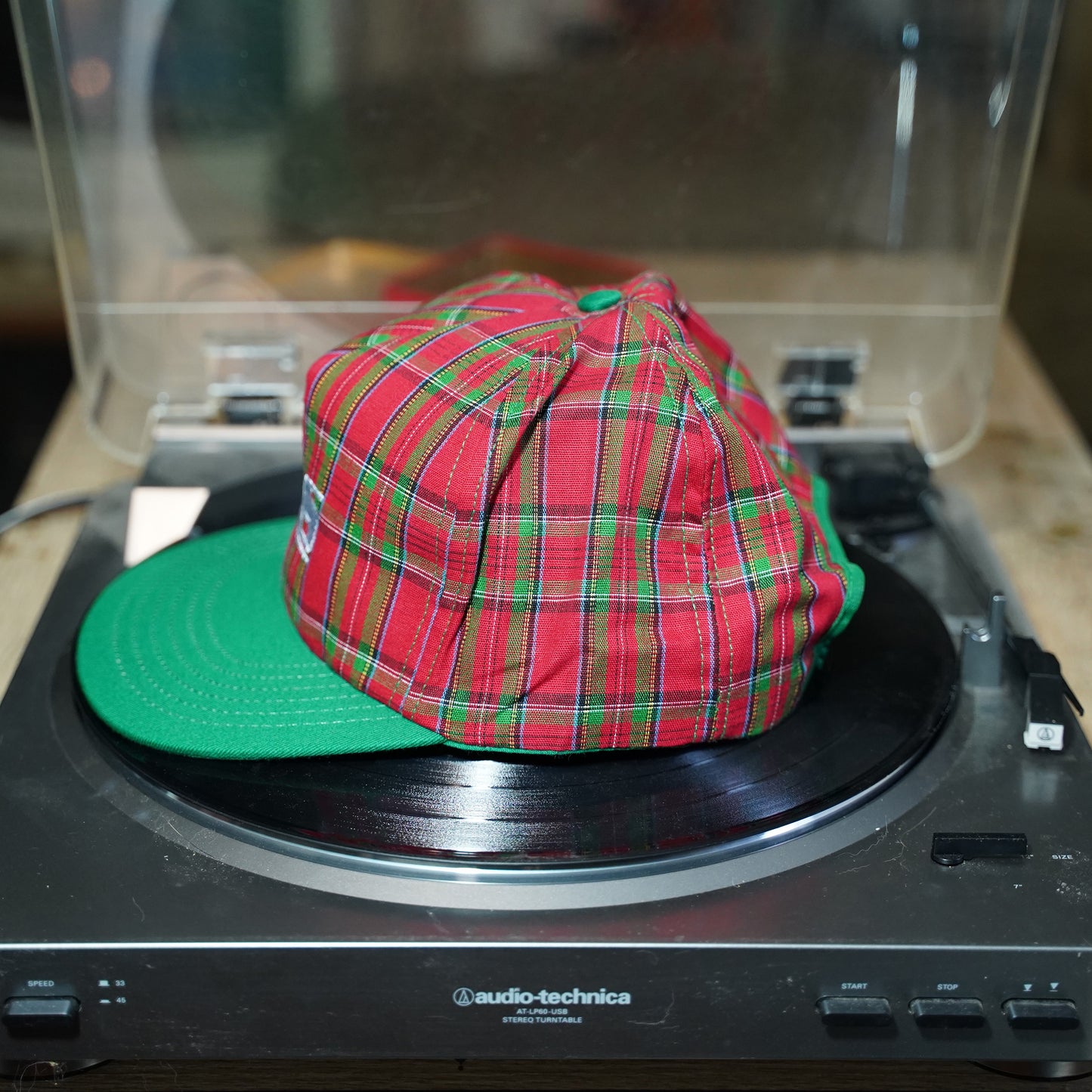 Vintage SAS plaid hat snapback