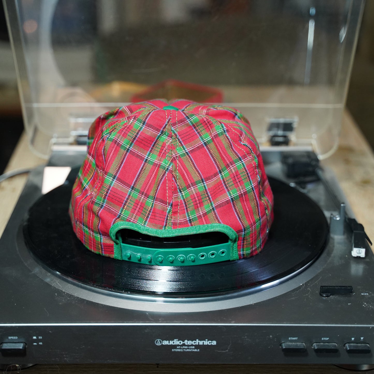 Vintage SAS plaid hat snapback