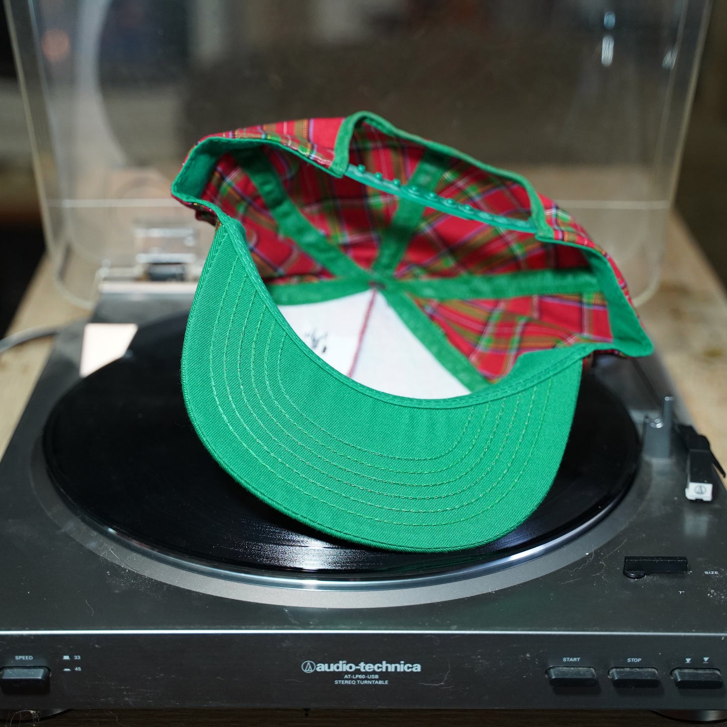 Vintage SAS plaid hat snapback