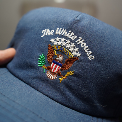 Vintage Official White House Hat Snapback with Green Underbill