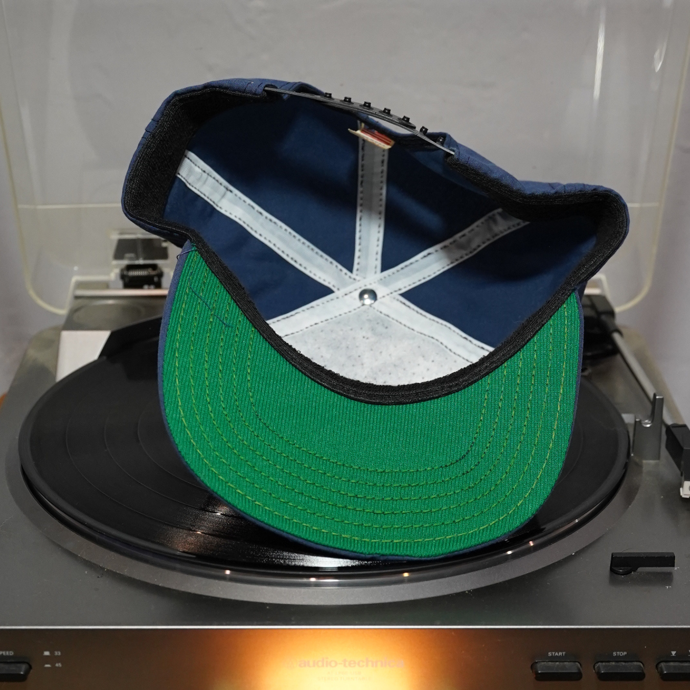 Vintage Official White House Hat Snapback with Green Underbill